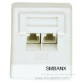 2 Port Network Rj45 Face Plate Outlet 